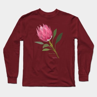 Australian Pink Protea Long Sleeve T-Shirt